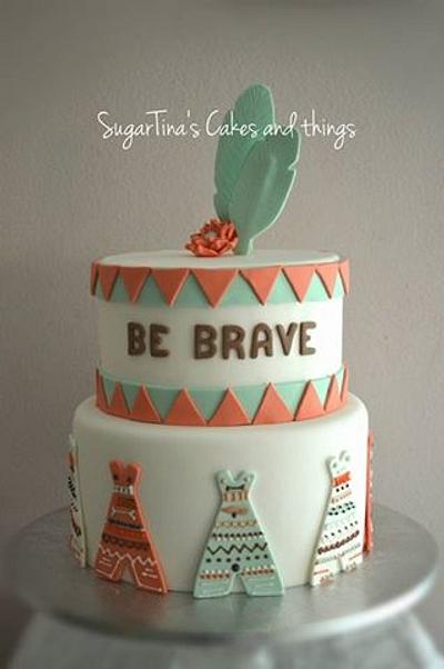 Boho chic cake - Cake by SugarTina's Cakes and things