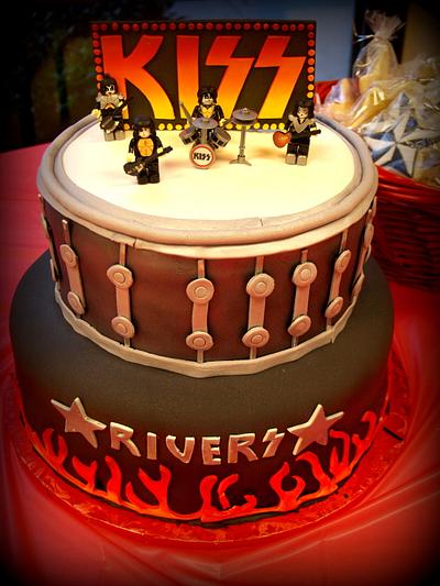 KISS themed cake - Cake by BeckysSweets