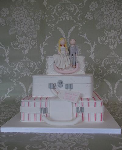 Rob & Toni Wedding - Cake by Jayne Worboys