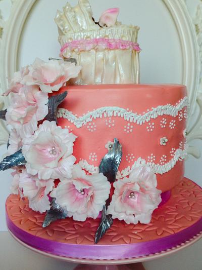 Floral Shower - Cake by Fruitilicious Creations & Cakes