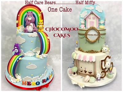 Double sided cake! - Cake by Chocomoo