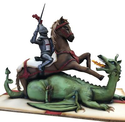 George and the dragon !  - Cake by Richardscakes