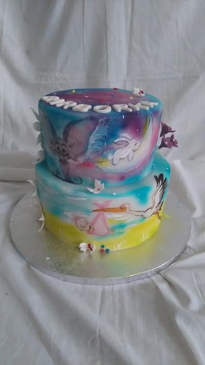 Hand painted cake - Cake by Zuzana Kmecova