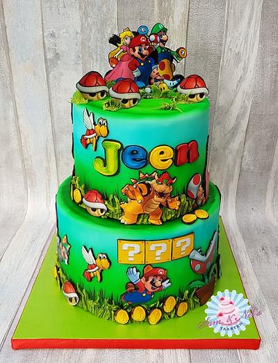 Super Mario cake / taart - Cake by Sam & Nel's Taarten