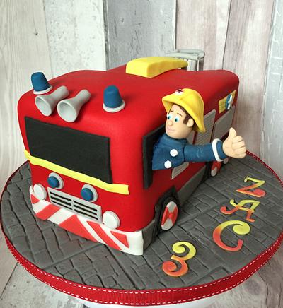 Fireman Sam Fire Engine Cake - Cake by The One Who Bakes