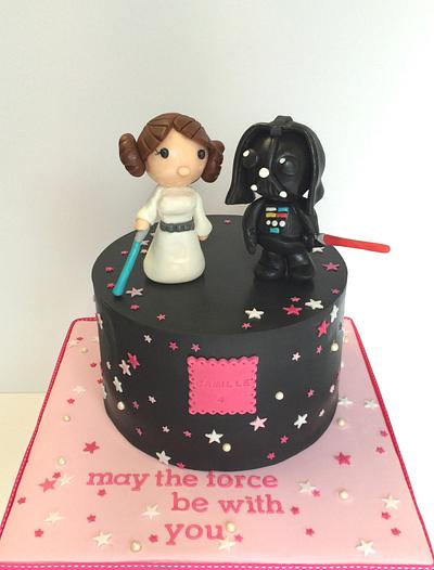 Baby Girl Star Wars Cake - Cake by Sweet Factory 