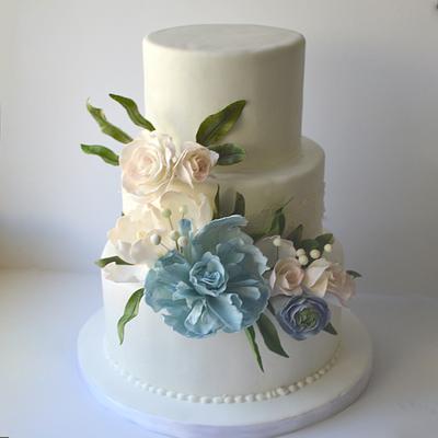 Spring Wedding Cake - Cake by Tammy Youngerwood