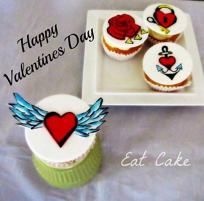 Tattoo Valentines - Cake by Eat Cake