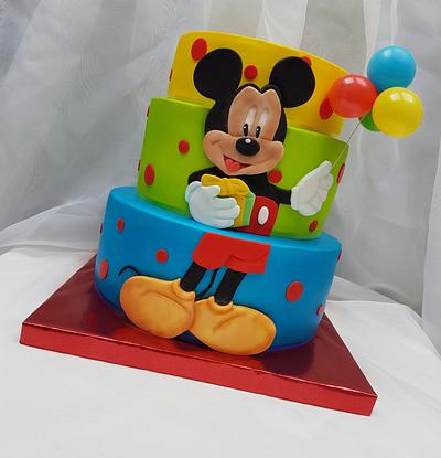 3 tier Mickey Mouse cake - Cake by Tirki