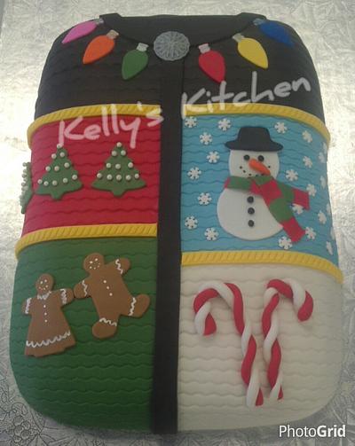 Ugly Christmas sweater - Cake by Kelly Stevens