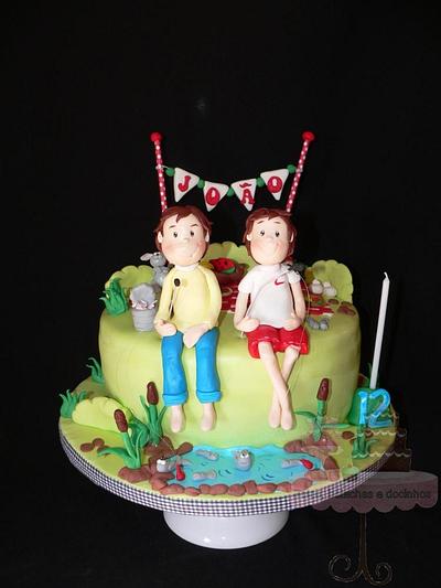 brothers fishing  - Cake by BBD