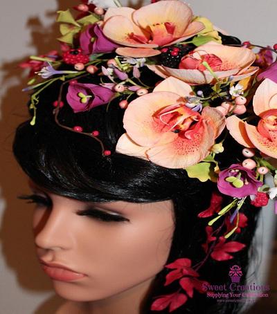 Belle Floral Headdress - Cake by Sweet Creations