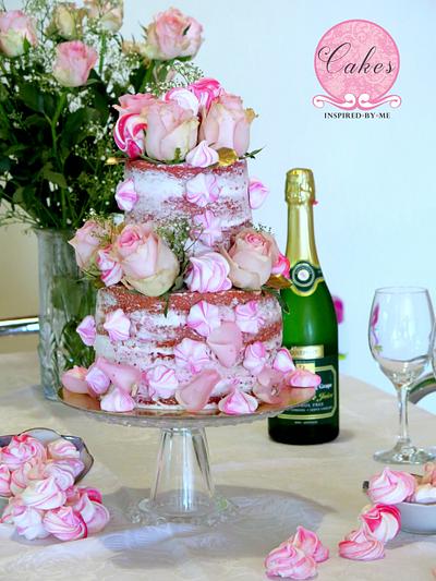 Pink velvet naked cake - Cake by Cakes Inspired by me
