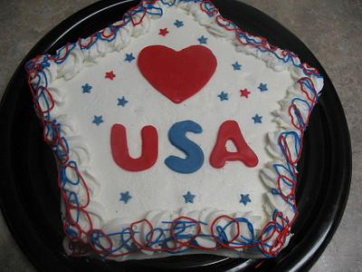 4th of july cake - Cake by cher45
