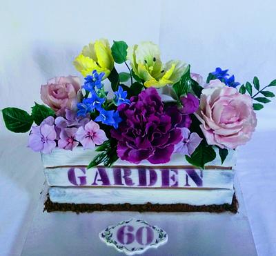 Garden flowers - Cake by alenascakes