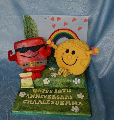 MR Strong and Little Miss Sunshine - Cake by Emilyrose