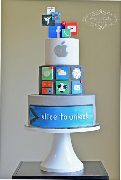 Apple Computer Cake - Cake by Sweet and Swanky Cakes ~ Sonja McLean