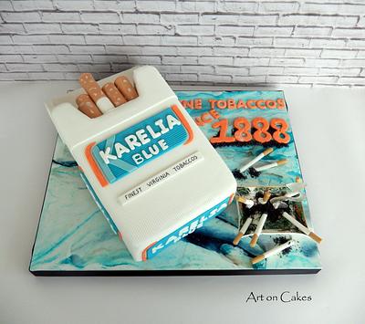 Cigarettes cake... - Cake by Despina Mara