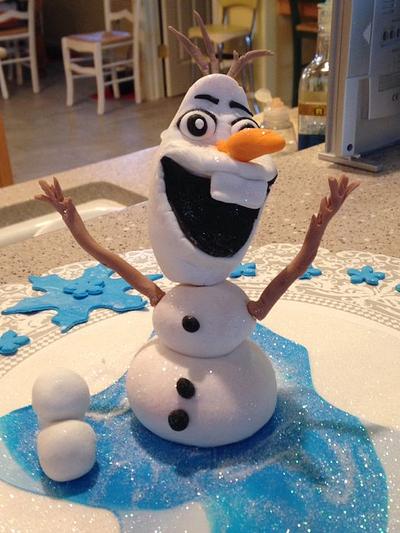 Disney Frozen Olaf cake topper - Cake by Loracakes