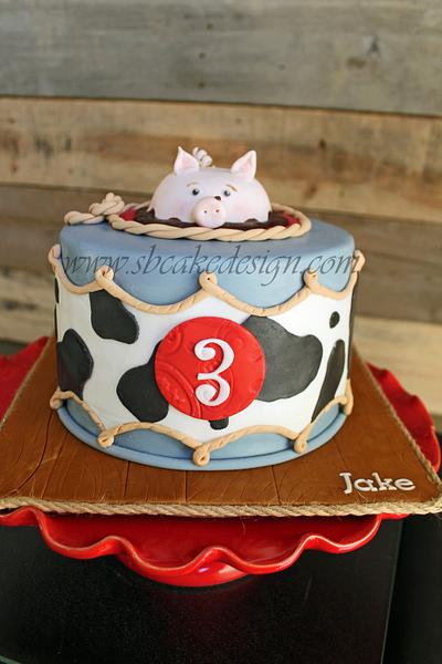 3 Little Pigs Birthday - Cake by Shannon Bond Cake Design