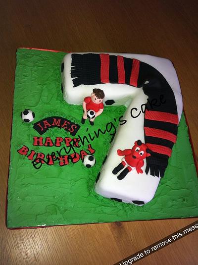 Manchester United cake - Cake by Everything's Cake