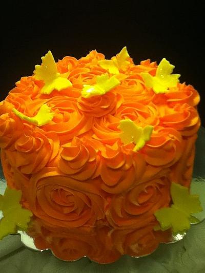 Rose Swirl Cake - Cake by Teresa W.