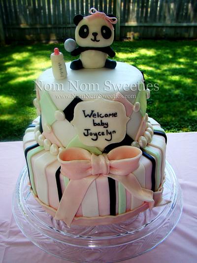 Panda Baby Shower Cake - Cake by Nom Nom Sweeties