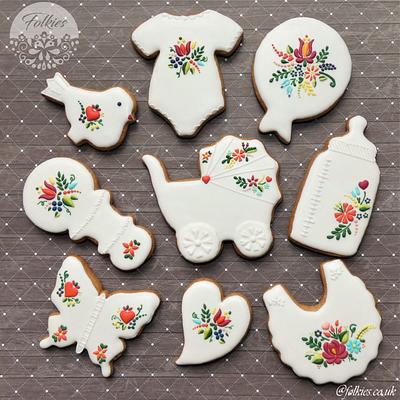 Folklore baby shower cookies - Cake by Folkies