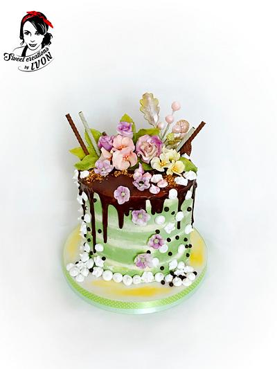 Easter drip cake - Cake by Ivon
