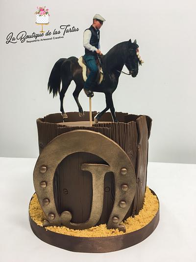 Horse and horseshoe cake - Cake by La Boutique de las Tartas