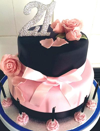 21st birthday cake - Cake by Tracycakescreations