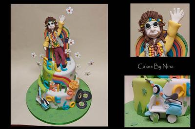 Hippy/Irish Love - Cake by Cakes by Nina Camberley