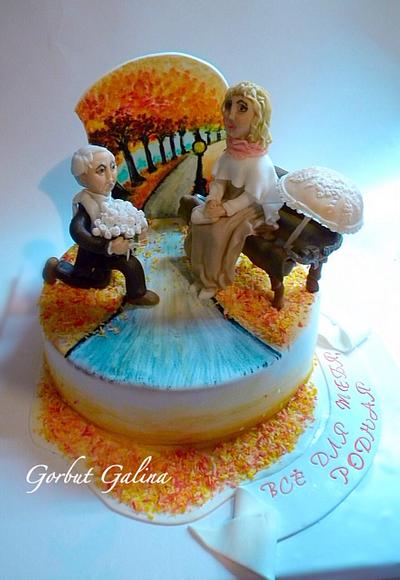 Romance, autumn - Cake by Galinasweet