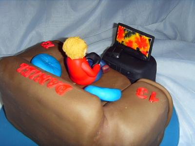 PS3 Fan 13th Birthday Cake - Cake by Christine