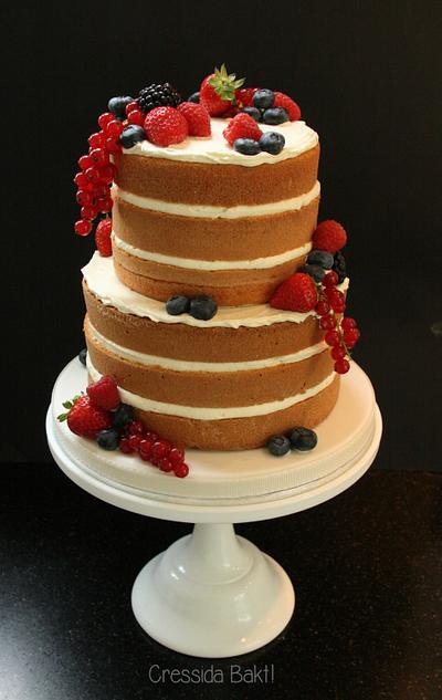 Naked Wedding Cake - Cake by Cressida Cakes & Cookies