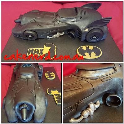 Tim Burton Batmobile - Cake by CakeNerdOz