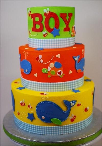 Ahoy Baby Boy Baby Shower Cake - Cake by Jenniffer White