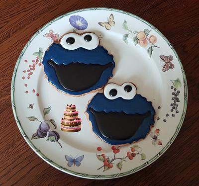 Cookie Monster - Cake by Pluympjescake