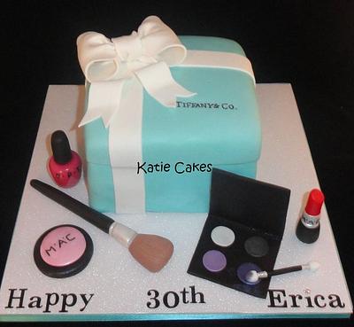 Tiffany Gift Box and MAC Makeup - Cake by Katie Cortes