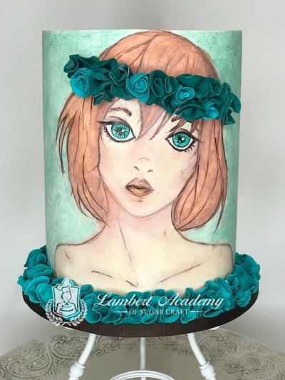 Painted Cakes  - Cake by Lesi Lambert - Lambert Academy of Sugar Craft