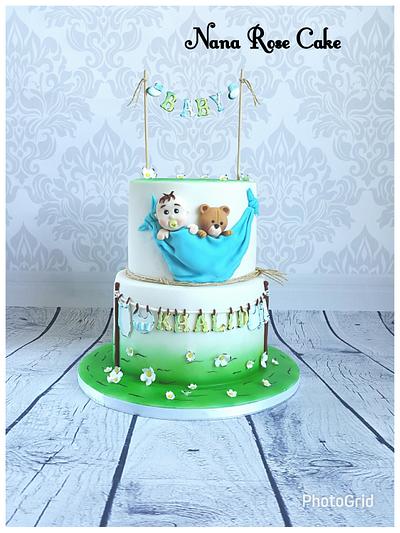 Baby boy  shower cake  - Cake by Nana Rose Cake 