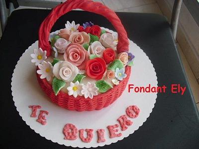 Tarta San Valentìn - Cake by Fondant manualidades Ely