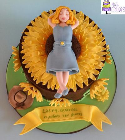 Sunflower girl - Cake by M&G Cakes