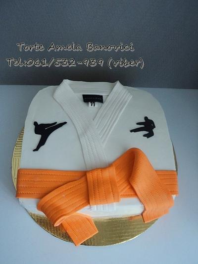 karate kimono cake - Cake by Torte Amela