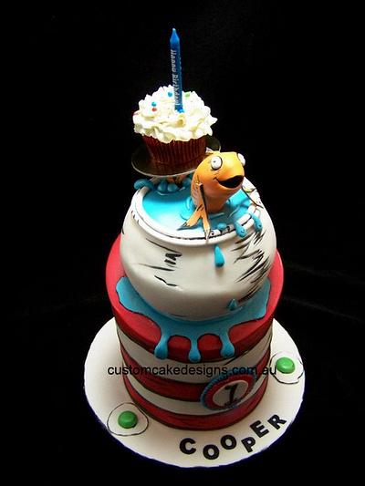 Cat in the Hat Cake - Cake by Custom Cake Designs