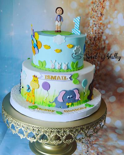 First year /Animals Cake &Cookies  - Cake by Nana Ahmed