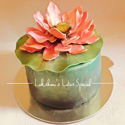 Laxmi's Lotus Cake - Cake by Mihika
