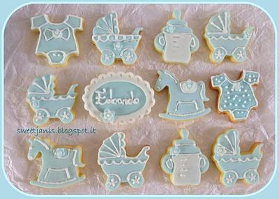 Cookies for a baby boy - Cake by Sweet Janis