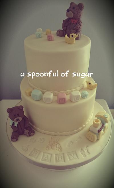 bear baby shower  - Cake by Any Excuse for Cake