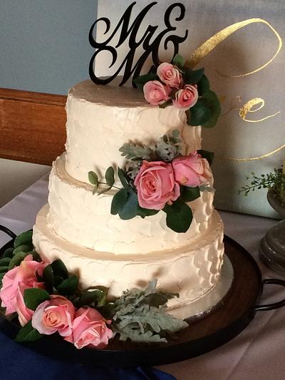 Rustic floral - Cake by Rachel~Cakes